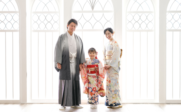 節目の記念の七五三はらかんスタジオで思い出を残そう