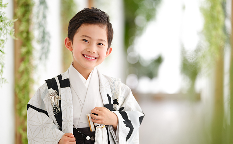 【3歳・5歳・7歳の男の子】七五三の着付け
