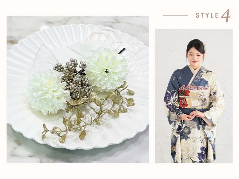 ヘアアクセのスタイリング