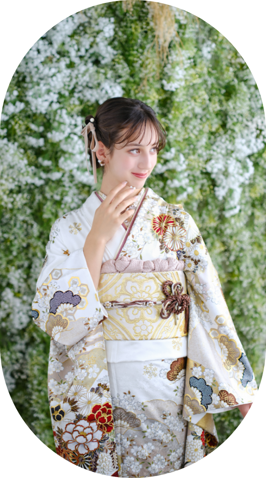 ひいな振袖 紅色