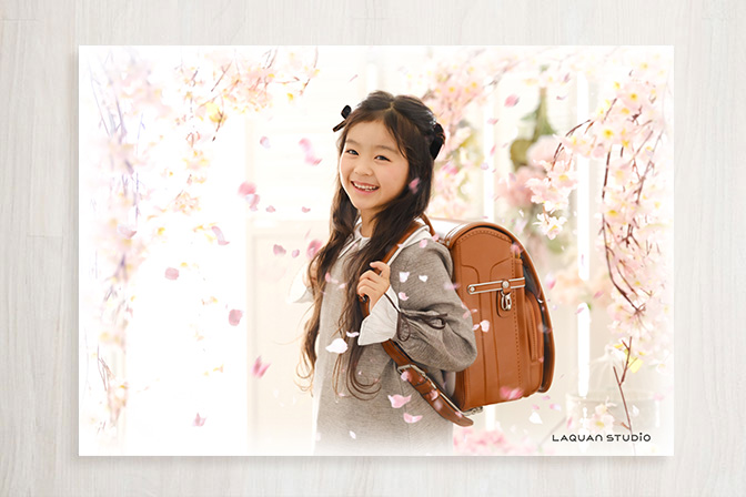 桜エフェクト付きA4ポスターのイメージ