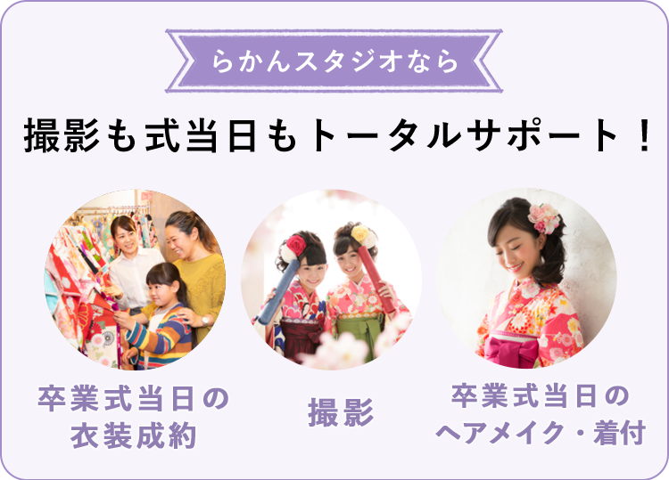 撮影も式当日もトータルサポート！