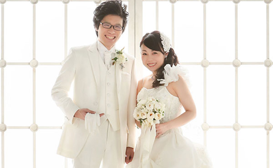憧れのウエディングドレスで